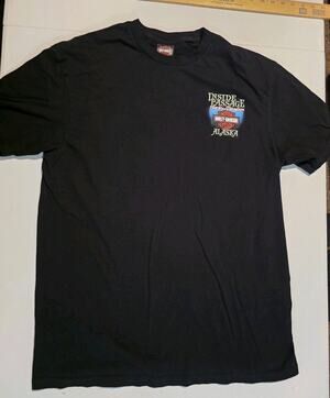 Harley Davidson Ketchikan Alaska T Shirt XL Inside Passage Motorcycle Black